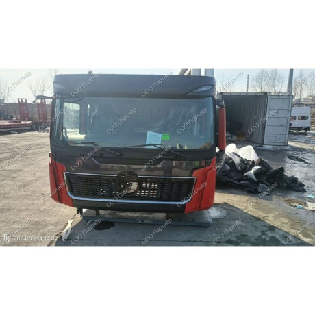Кабина в сборе Shacman X5000 цвет красный рестайлинг Самосвал под Weichai